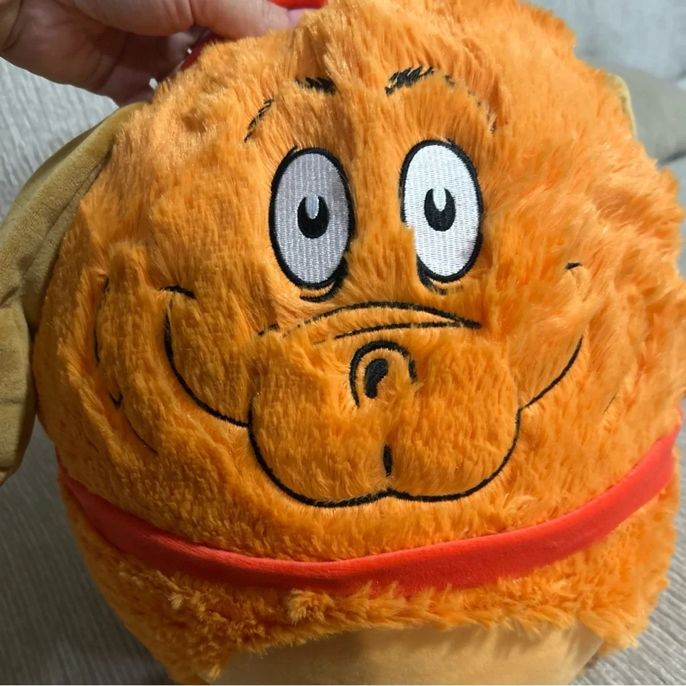 Dr. Seuss Festive Orange Plush Pillow
